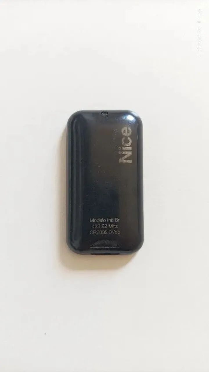 Controle Para Portão Eletrônico Nice Era Inti 2 teclas PRETO/PRETO - Foto 2