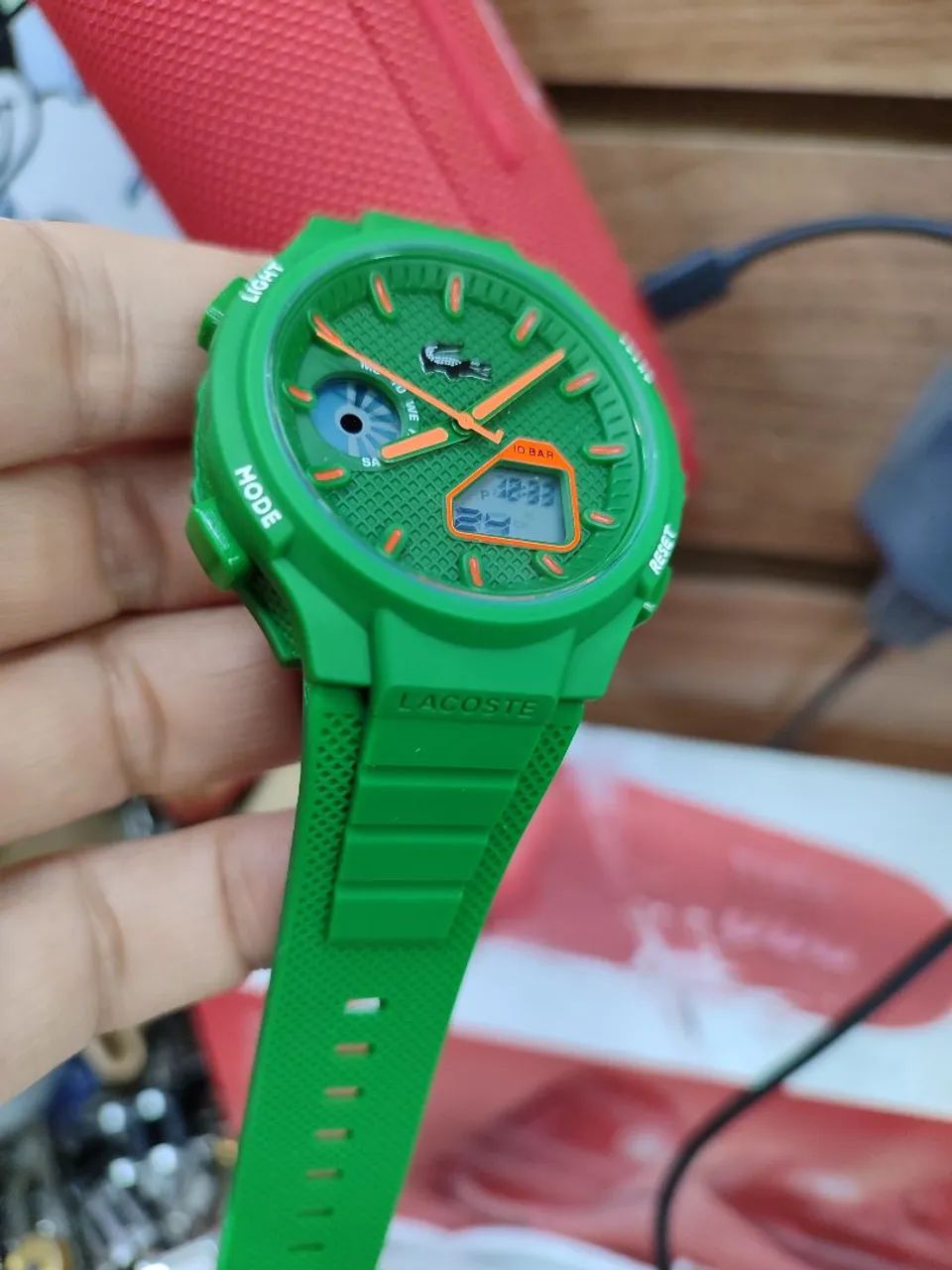 Relógio masculino pulseira de borracha moda  - Foto 2
