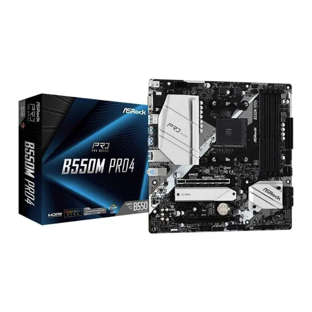 Placa Mae ASRock B550M Pro4, DDR4, Socket AM4, 12x 70,49