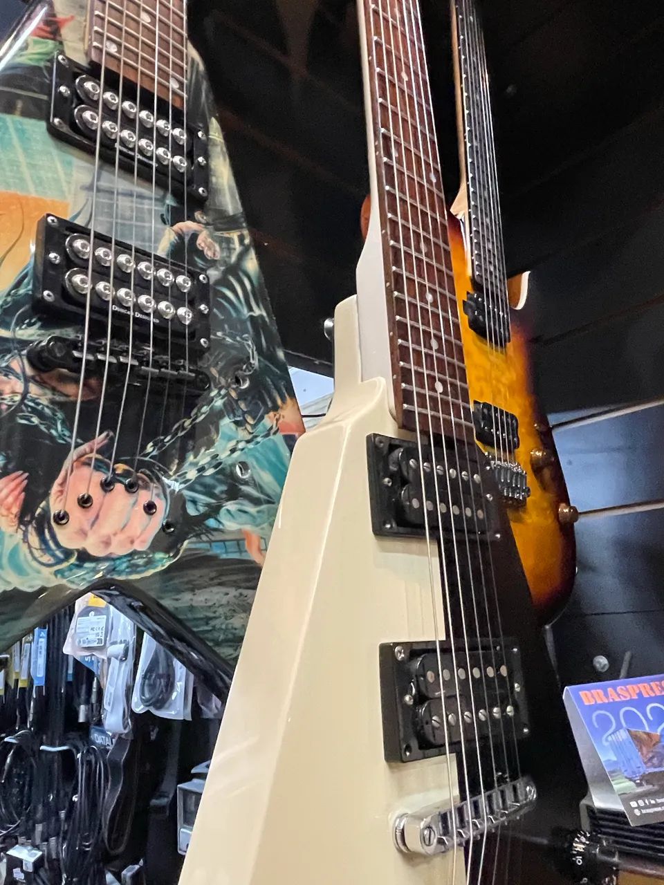 Guitarra Flying V clássica dean Michael schenker signature