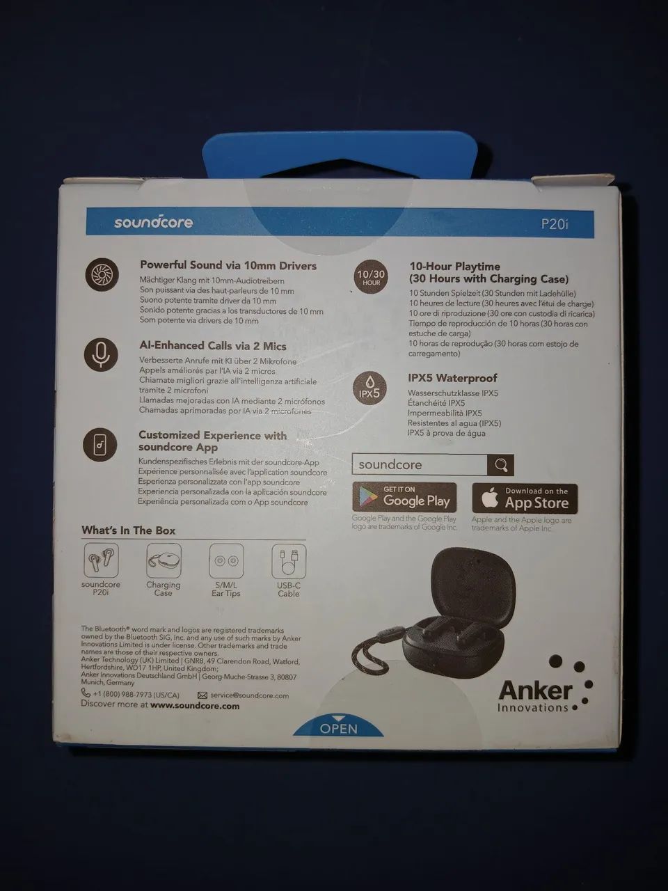fone wireless a prova dagua soundcore anker lacrado  - Foto 2