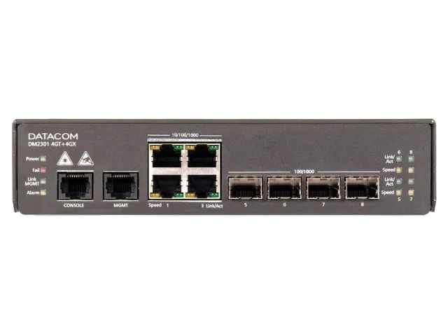 Switch Datacom Dm2301 4gt + 2gx 4x Portas + 2x Sfp + no estado 