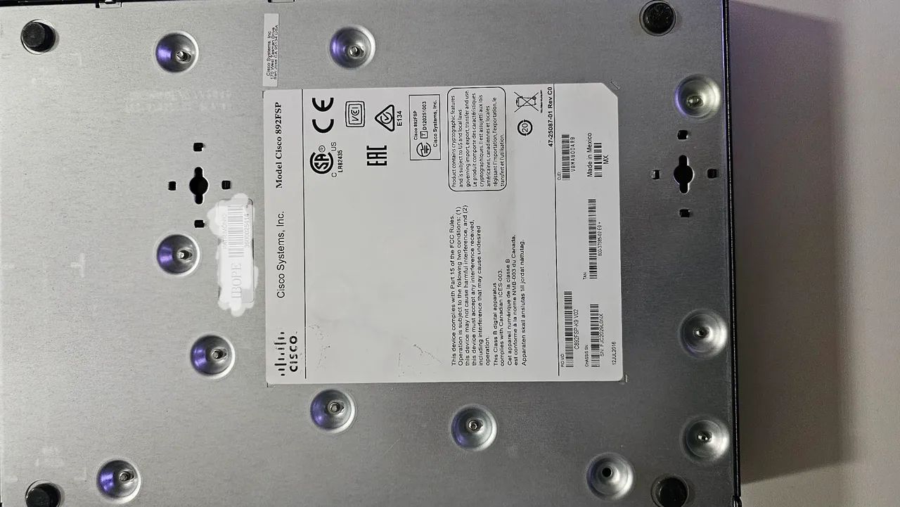 Roteador CISCO 892FSP<br>Cód:<br>892FSP - Foto 4