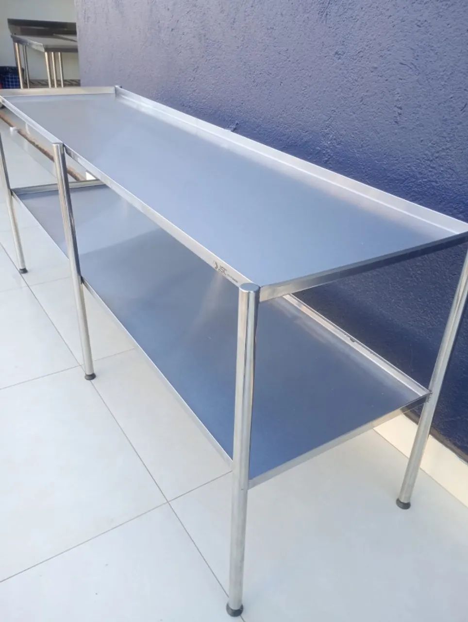Mesa para Verduras 2.0x0.55 com 2 planos  - Foto 5