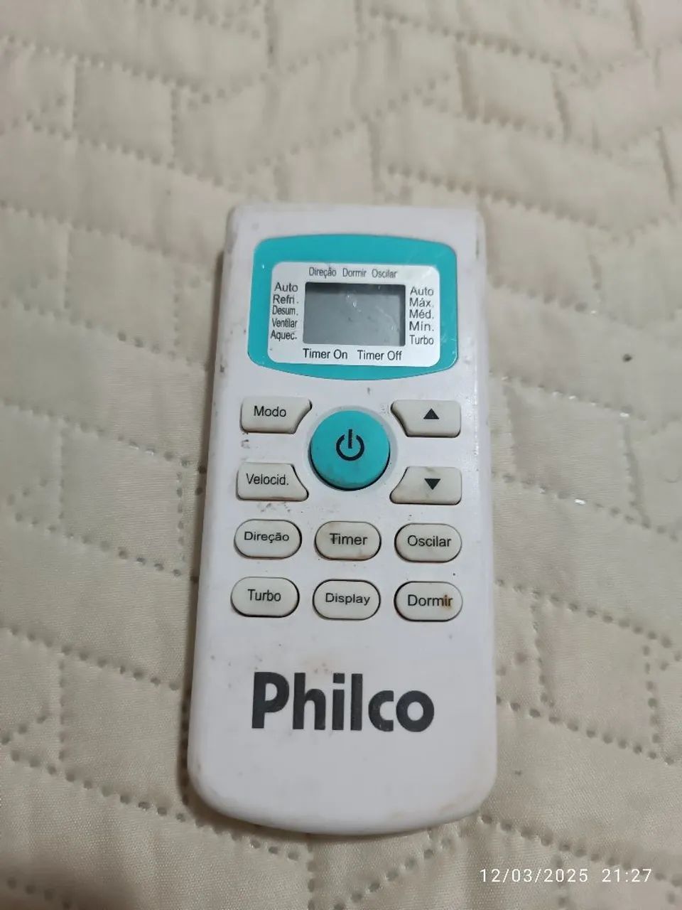 Controle Remoto Ar Condicionado Philco