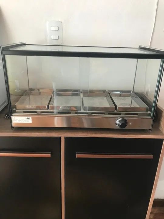 ESTUFA VITRINE TITÃ PARA SALGADOS 04 BANDEJAS - 250WATTS 220V - Foto 3
