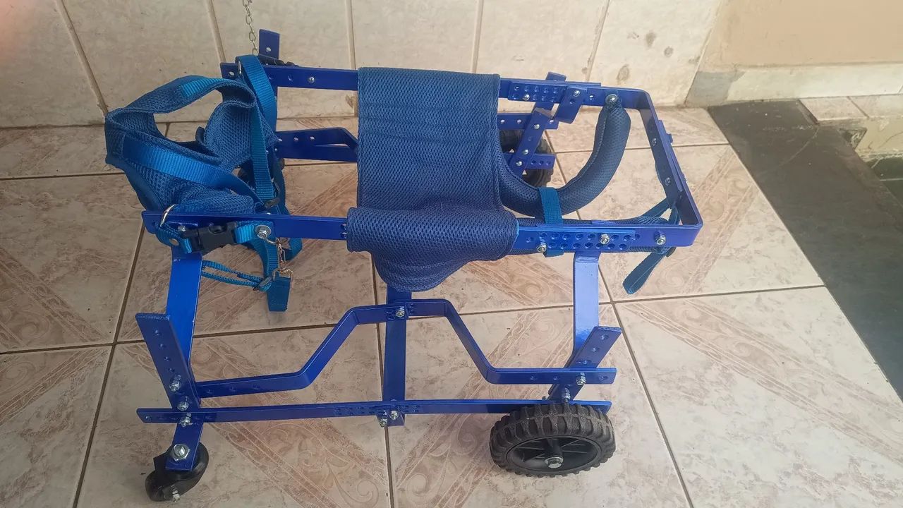 Cadeira de rodas para cães, cachorro com dificuldade de locomoção  - Foto 4
