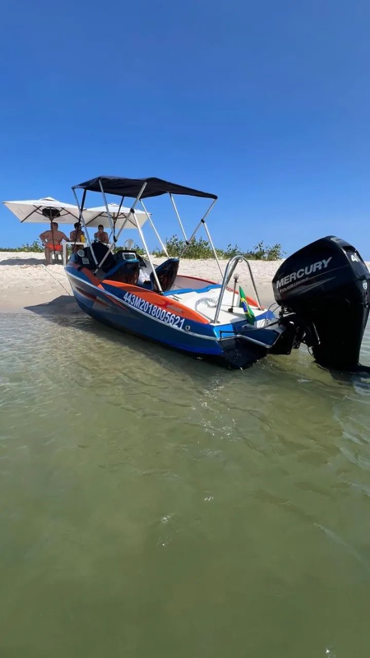 Lancha Xspeed motor mercury 40 HP 4 tempos - Foto 4