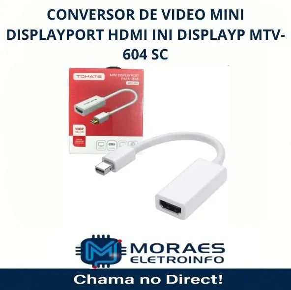 Conversor Mini displayport para HDMI 1080P Full HD