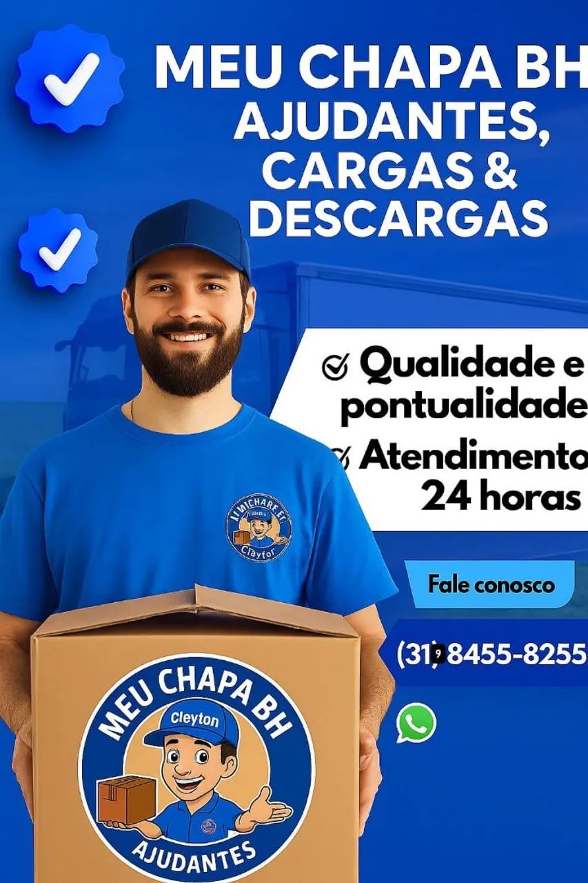 Ajudante de carga e descarga Bh e regiao metropolitana