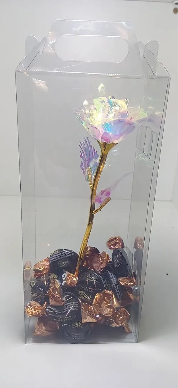 Rosa de cristal para dia dos namorados