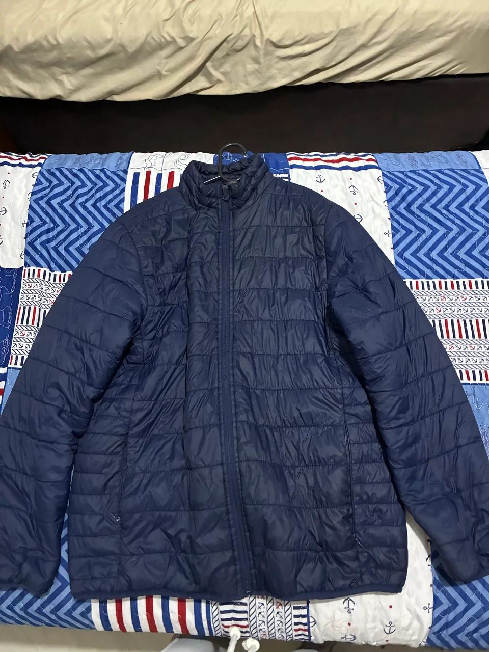 Jaqueta Puffer Masculina Frio Bobojaco Azul