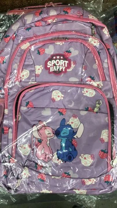 Mochila Stitch com estampa de coelhinhos - Foto 2