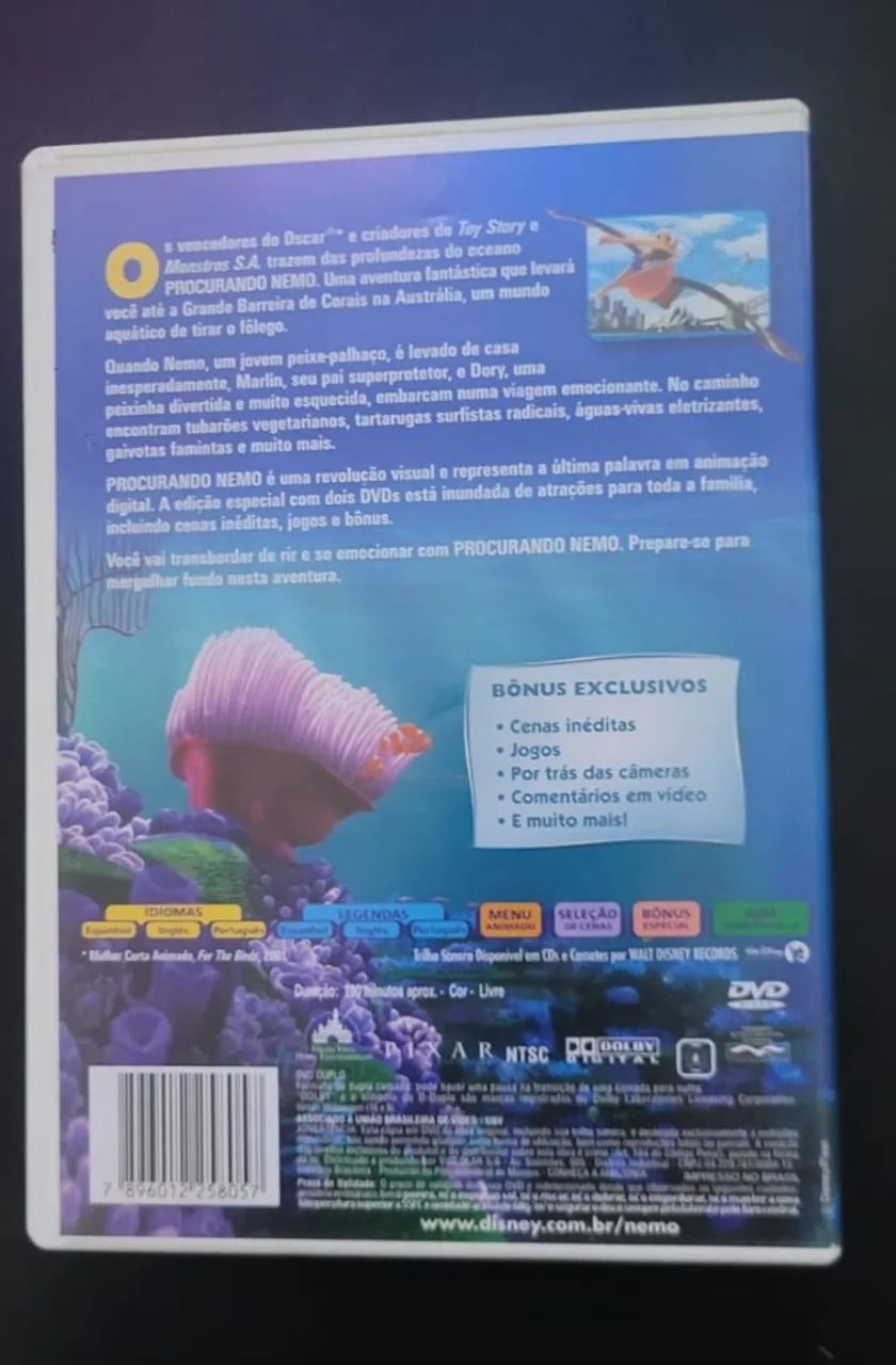 DVD duplo Procurando Nemo - Foto 4