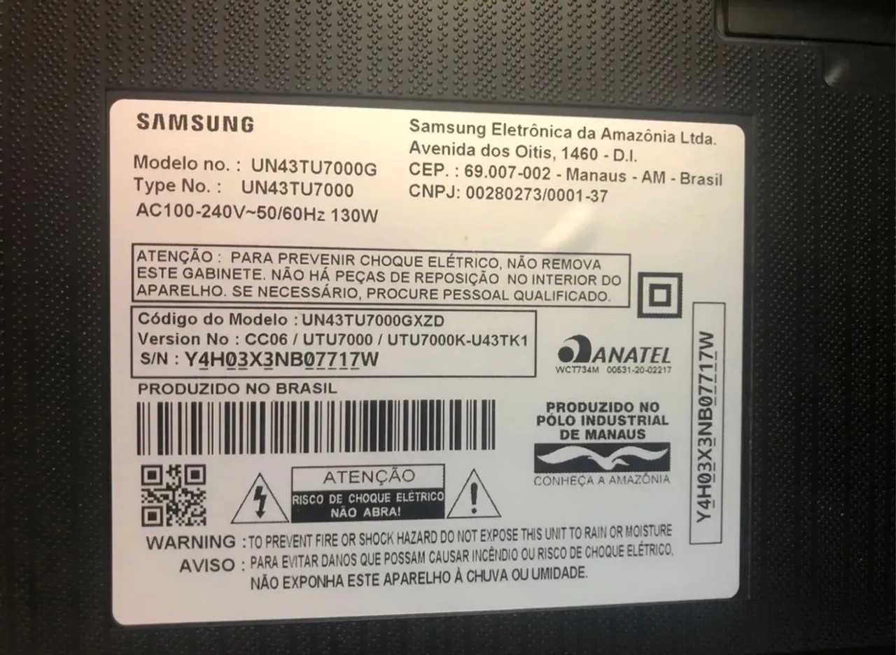 Smart TV Samsung 43 Polegadas