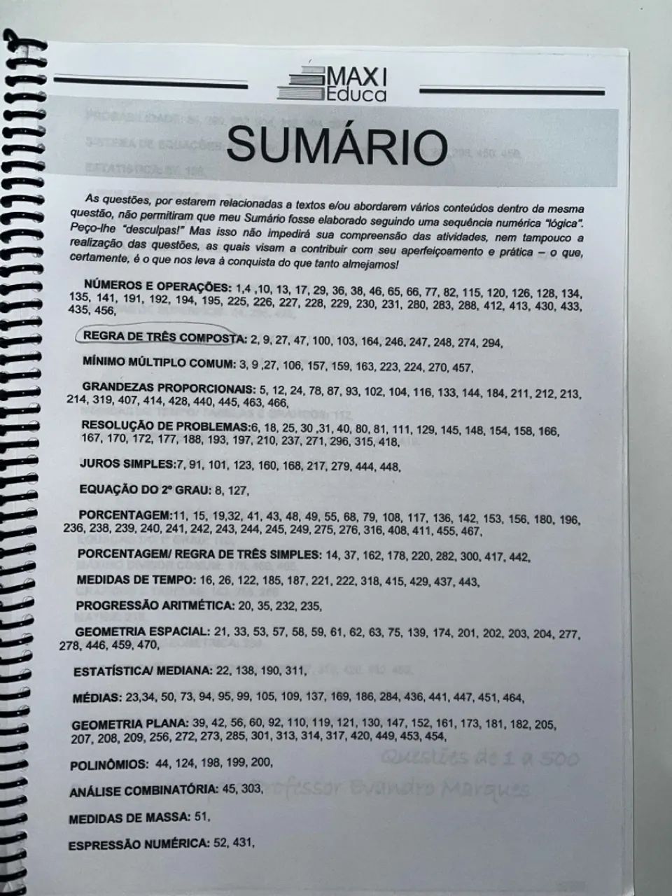 APOSTILA 2.000 QUESTÕES DE MATEMÁTICA COM GABARITOS COMENTADAS - Foto 2