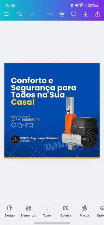 Venda, manutenção e instalação de motores para portões, câmeras, interfones. <br> - Foto 3