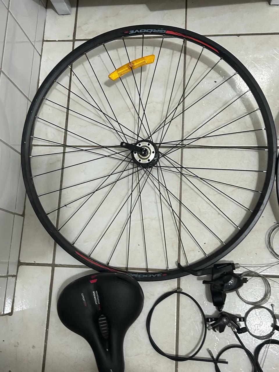 Kit rodas, manetes de freio e cabos - Foto 2