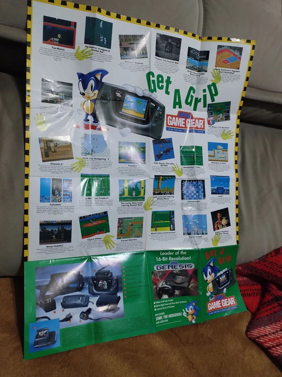 Poster do game gear sega original  - Foto 4