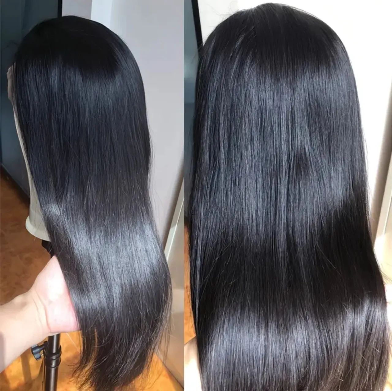 Lace Front Lisa Preta - Cabelo Humano 65cm - Foto 3