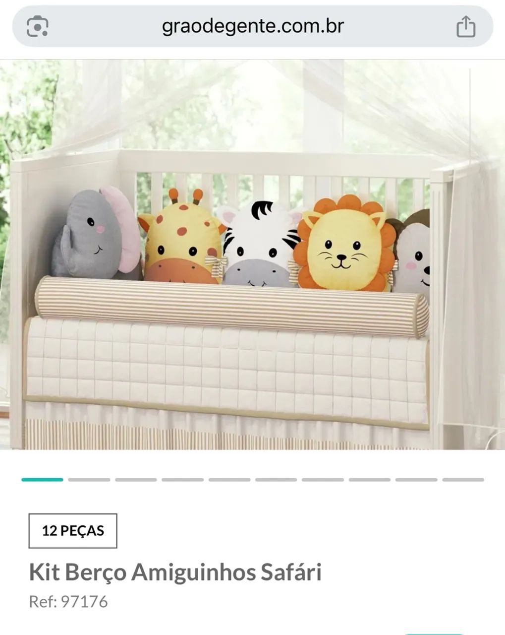 Kit Berço Amiguinhos Safari