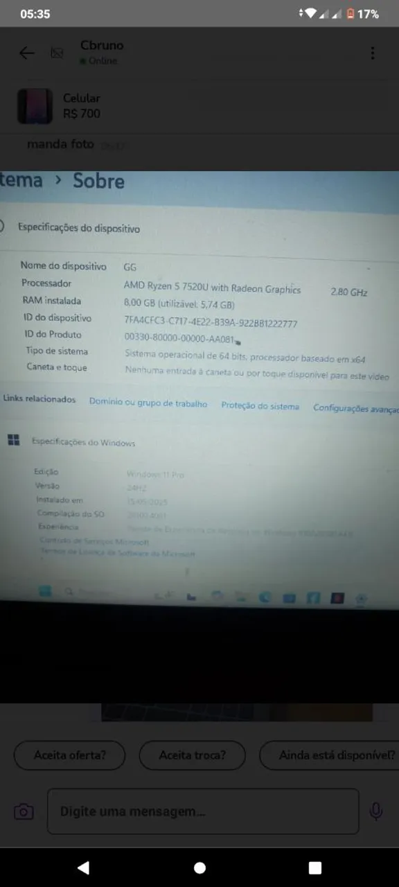 Notebook GG - AMD Ryzen 5