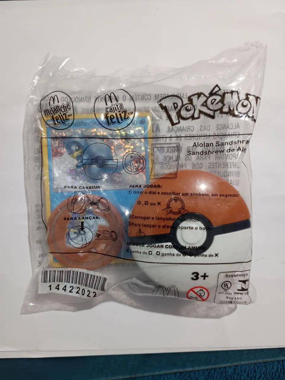 kit boneco card pokébola terapagos sandshrew de alola mc donalds nintendo pokemon geek - Foto 4