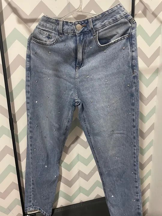 Calça Jeans com Strass  - Foto 2