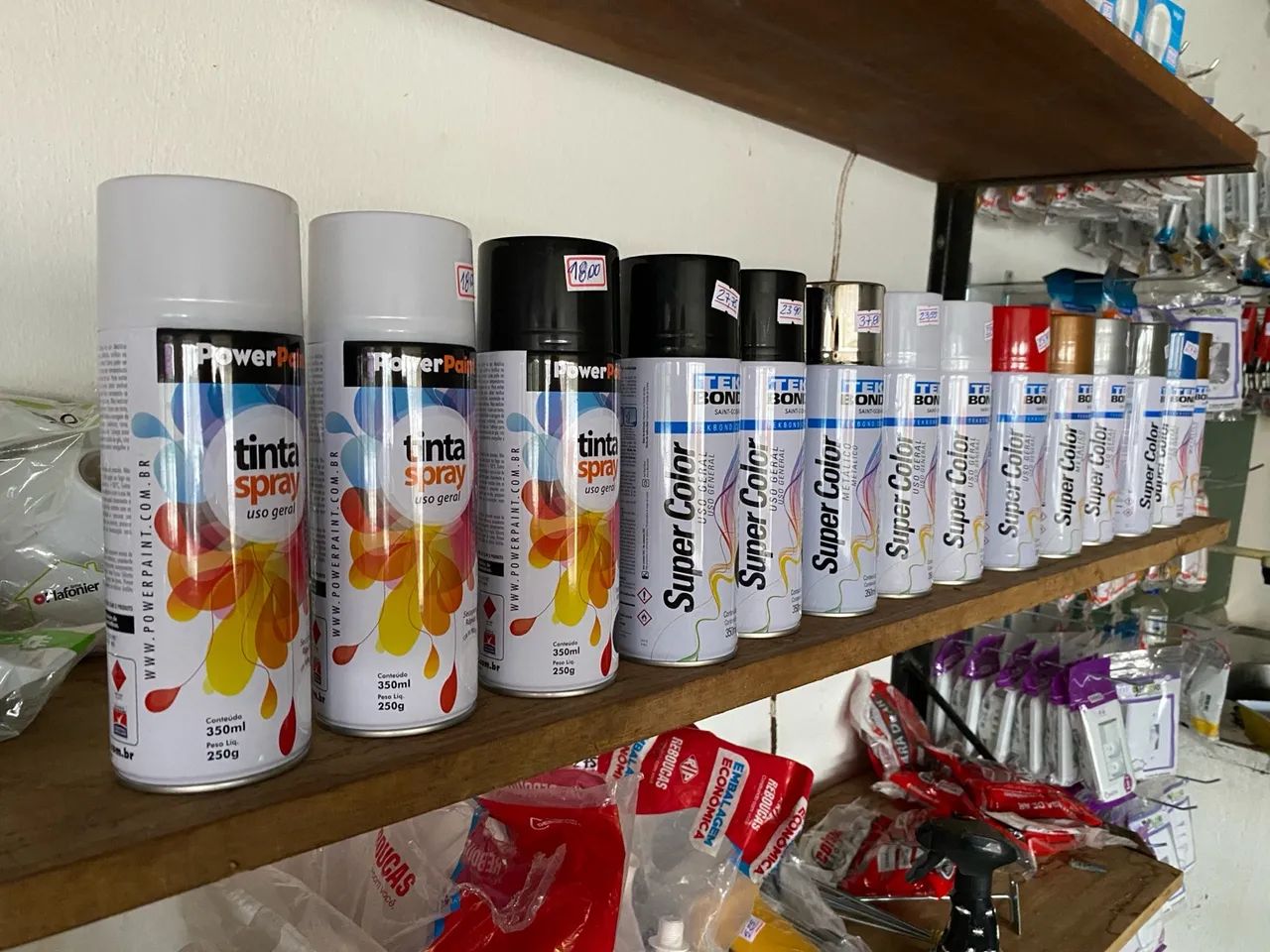 Tintas spray para pintura em geral - Power Paint e Super Color