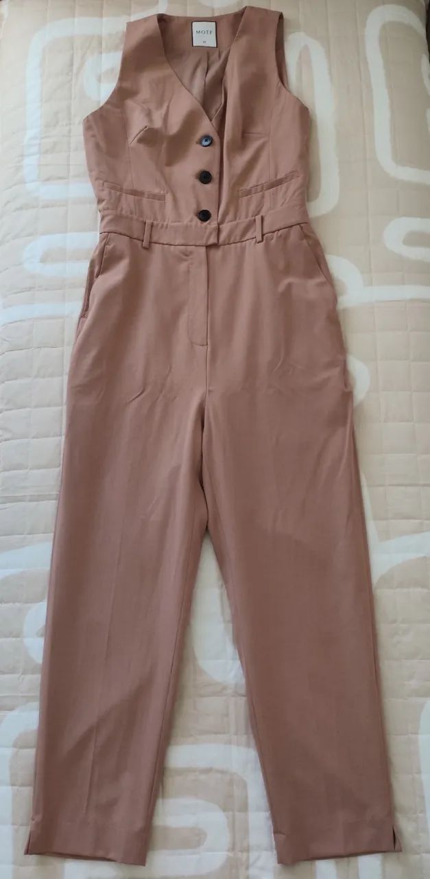 Macacão Motf Premium Shein marrom