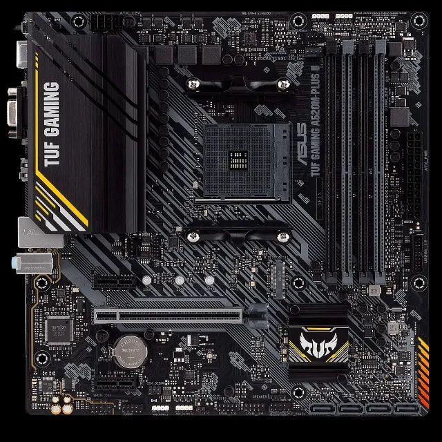 Placa Mãe Asus TUF Gaming A520M-PLUS II, AMD AM4, mATX, DDR4, 12x 60,74 - Foto 2