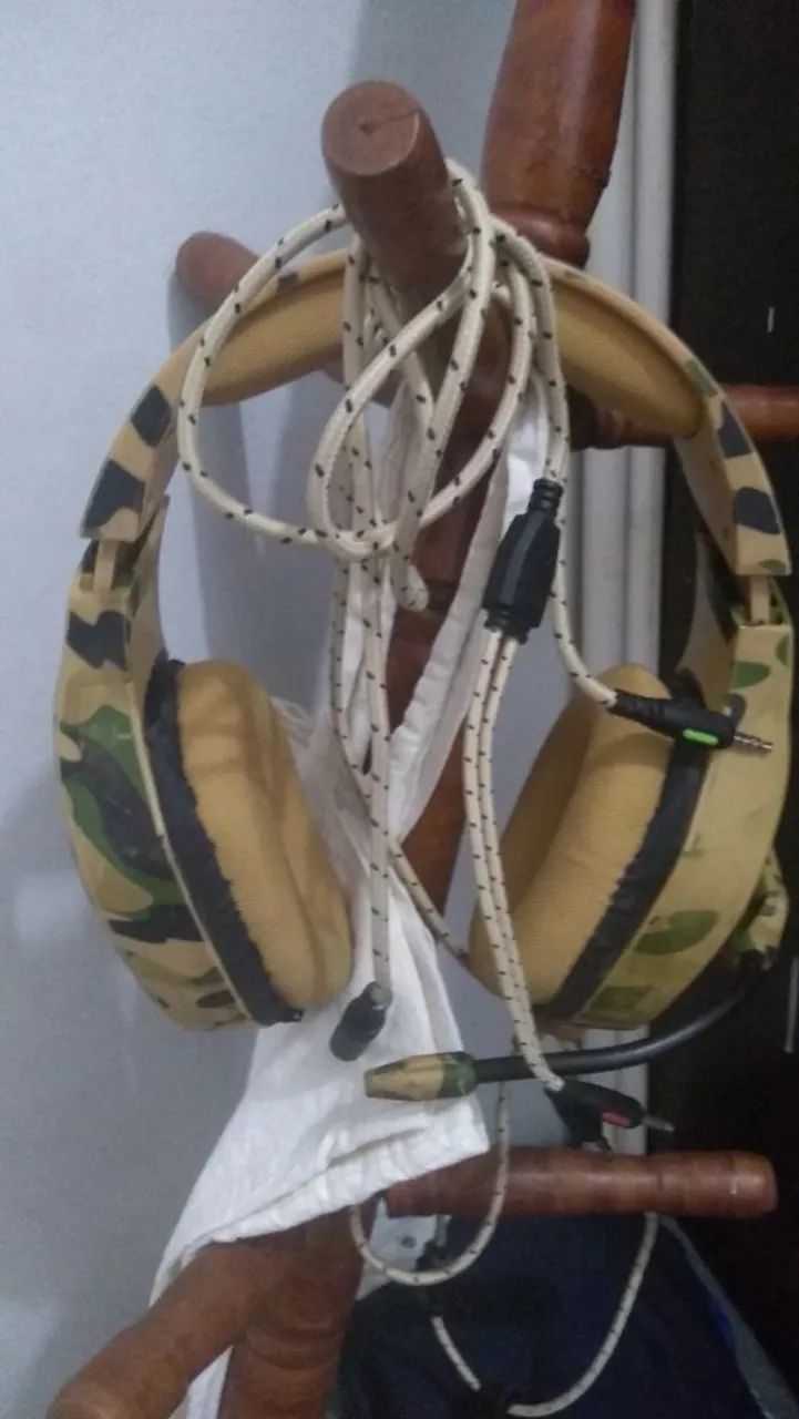 Headset Gamer Camuflado Profissional Para PS4 PC XBOX E CELULAR