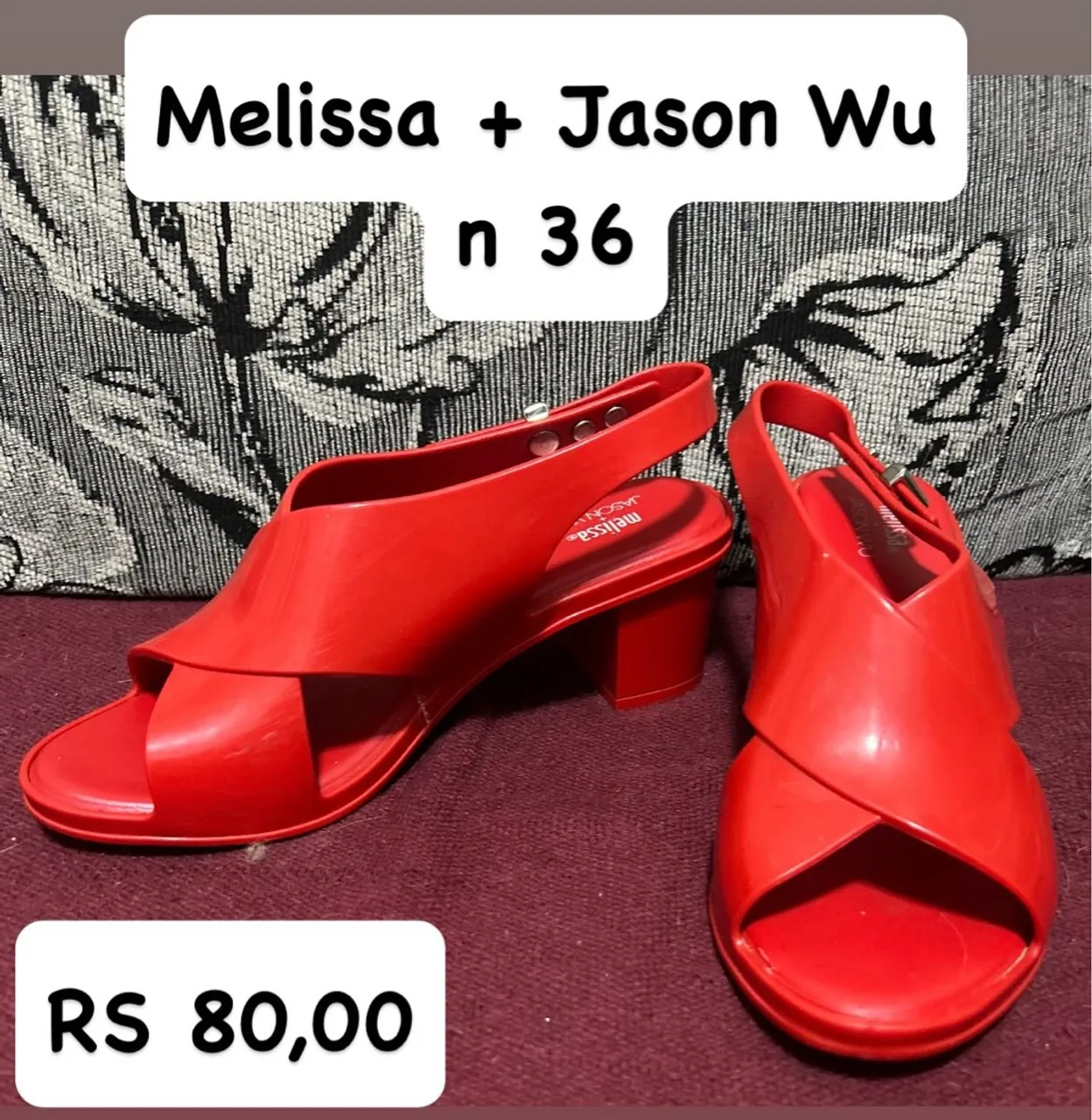 Sandália Melissa + Jason Wu - n 36