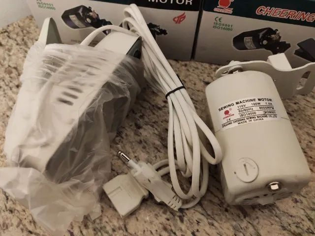 Motor e pedal para Maqina de Costura domestica 110v ou 220v, novo  - Foto 2
