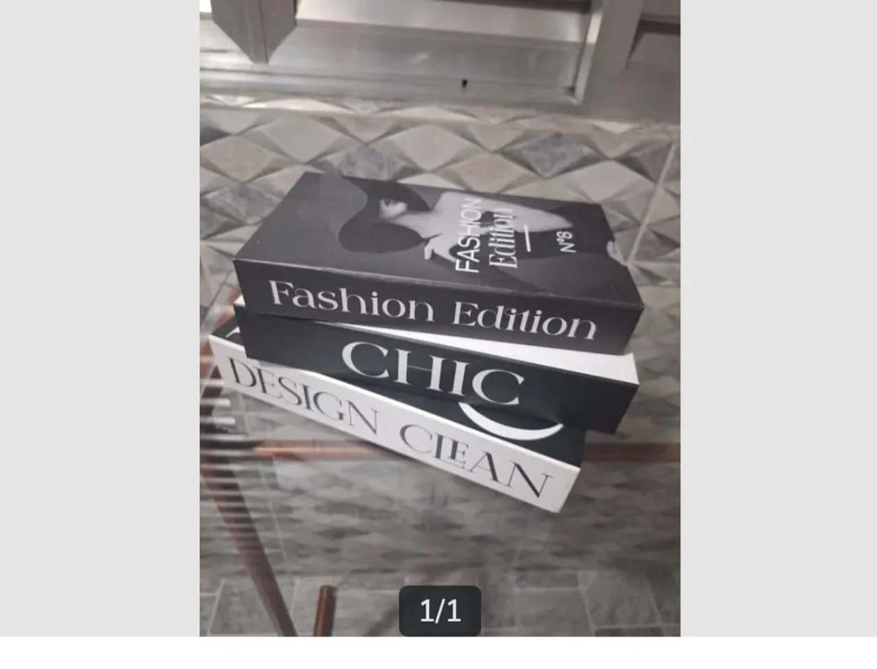 Livros Decorativos Fashion/Chic/Design Clean