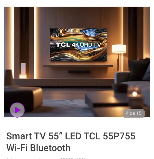 Smart TV 55 LED( produto novo/lacrado/garantia de fabrica)