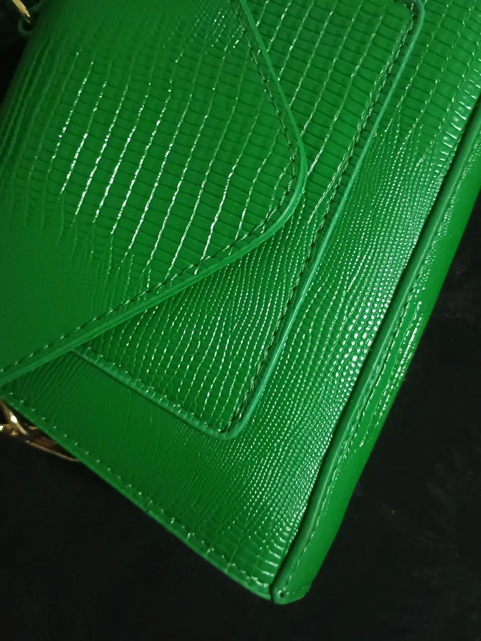Bolsa verde transversal pequena  - Foto 5