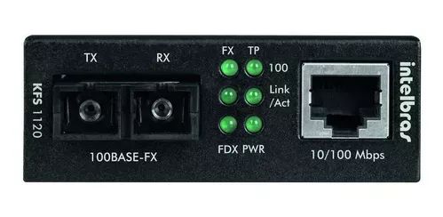 Intelbras KFS 1120 - Conversor de Midia Fast Monomodo 20Km - Foto 2