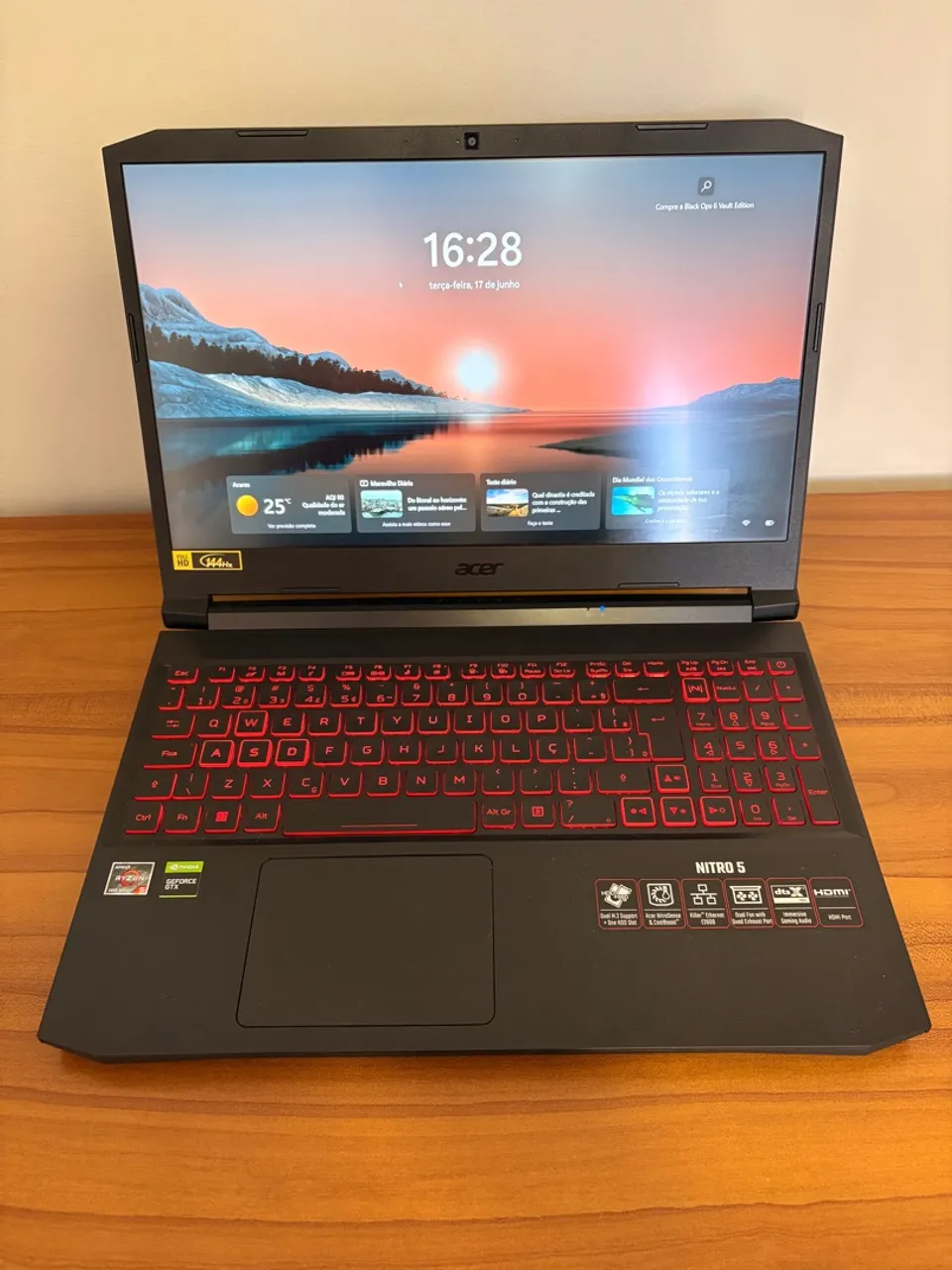 Notebook Gamer Acer Nitro 5 - AMD