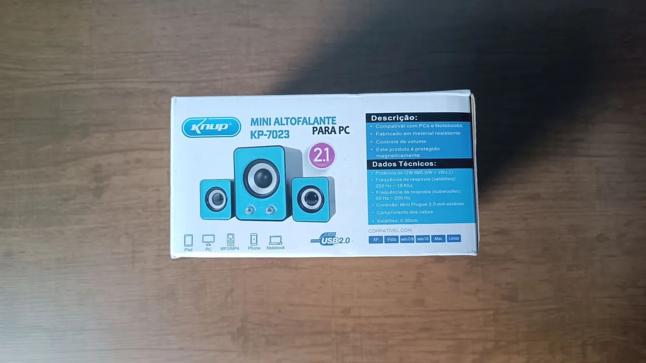 Caixa de Som 2.1 Knup - Foto 4