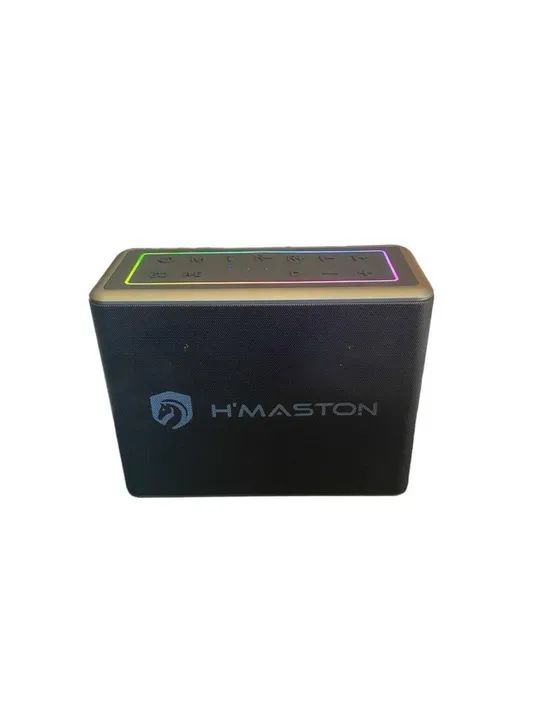 Caixa De Som Hmaston Rn03 120w Com Led Rgb/ 2 Microfone - Foto 5