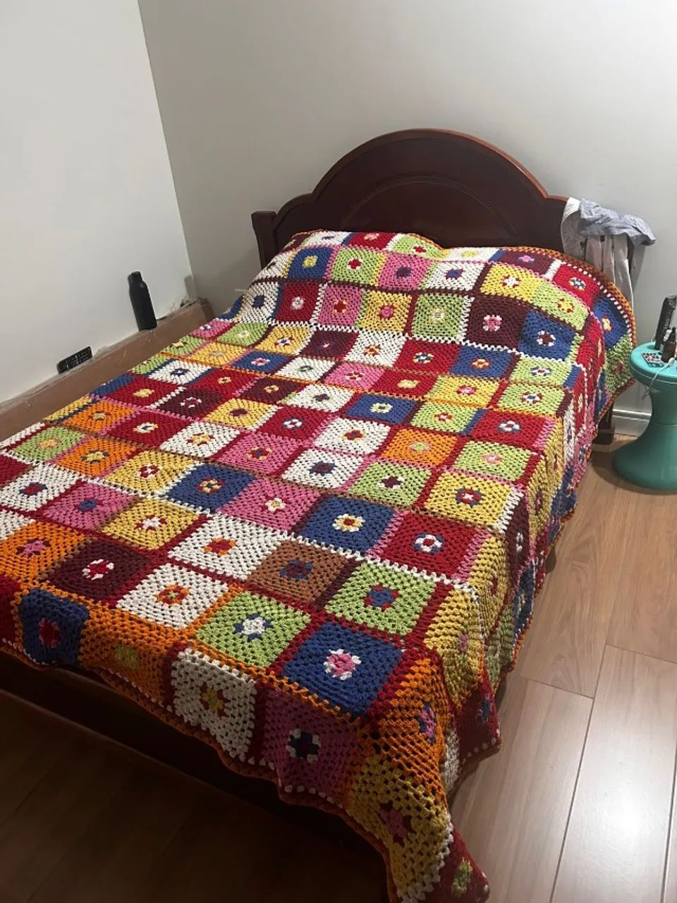 Colcha de casal de crochê