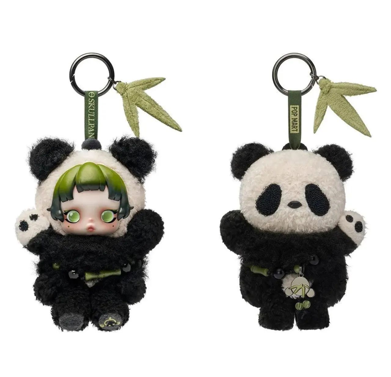 Popmart pingente de bolsa Skullpanda Lazy Panda Labubu