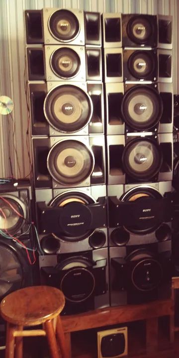 Torre de 12 caixas 12, Sony  MHC GTR 8 MP3 Player e USB - bluetooth!Leiaaaaa - Foto 5