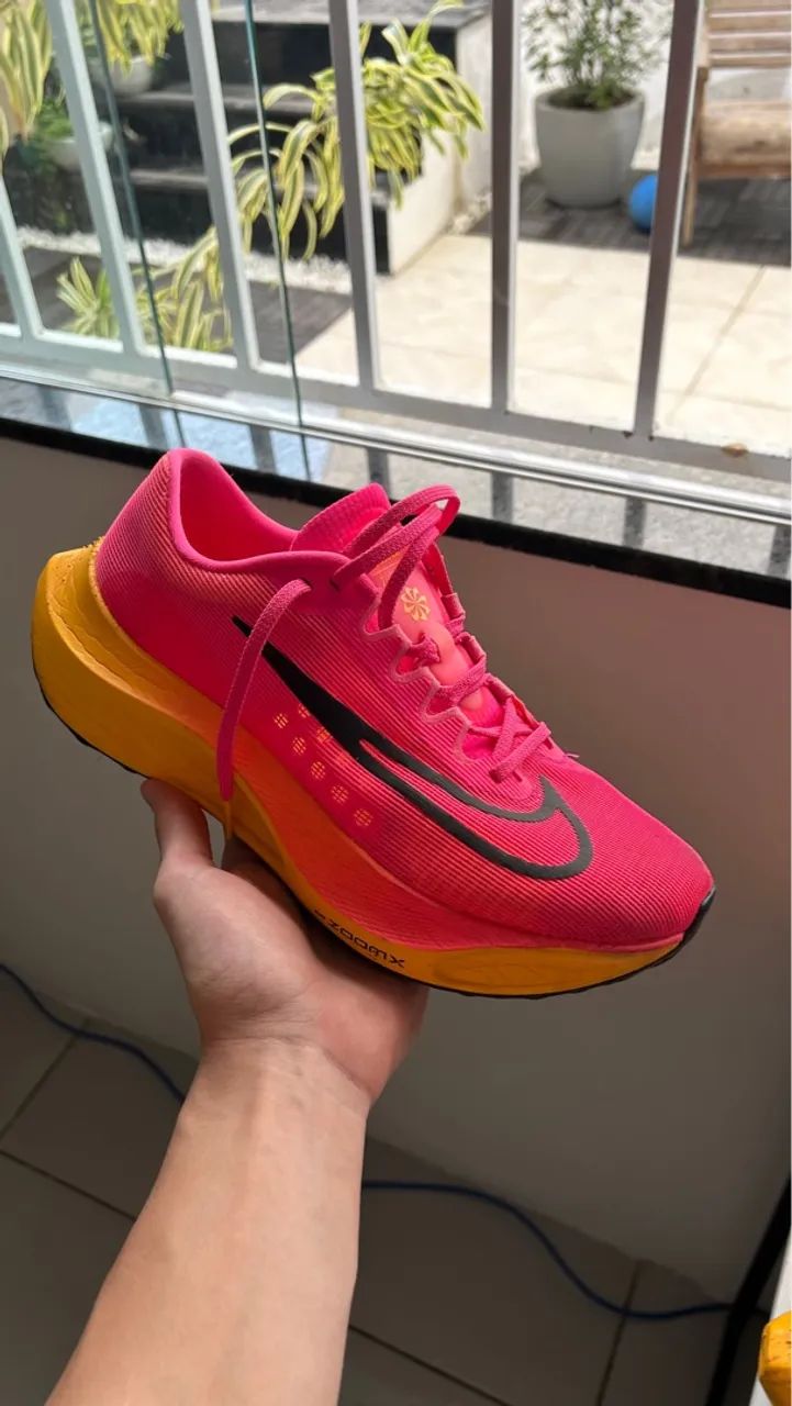 Tênis Nike Zoom Fly 5 Rosa/Laranja - Foto 2