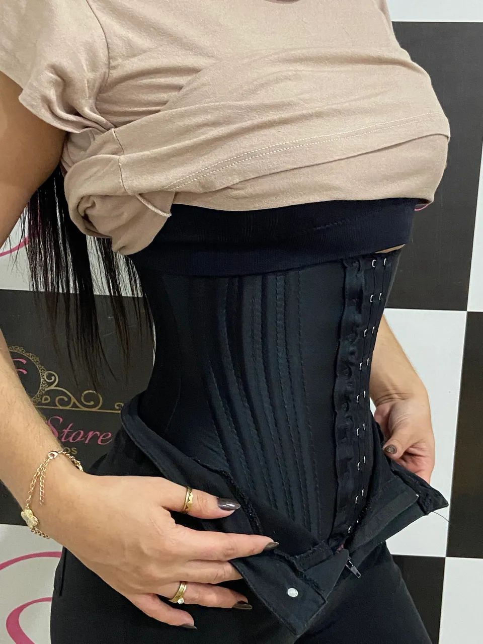 Corset modelador cintura 20 barbatanas - Foto 5