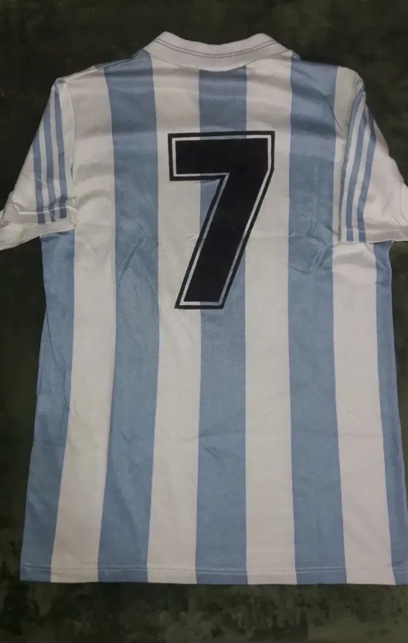 Seleção Argentina adidas 1993 Tam 2 (igual a M) #7 Maradona Boca River Copa America - Foto 2