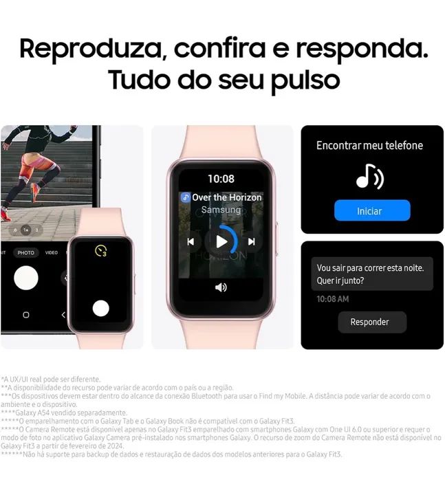 Smartwatch Samsung Galaxy Fit3 Display 1.6 - Foto 2