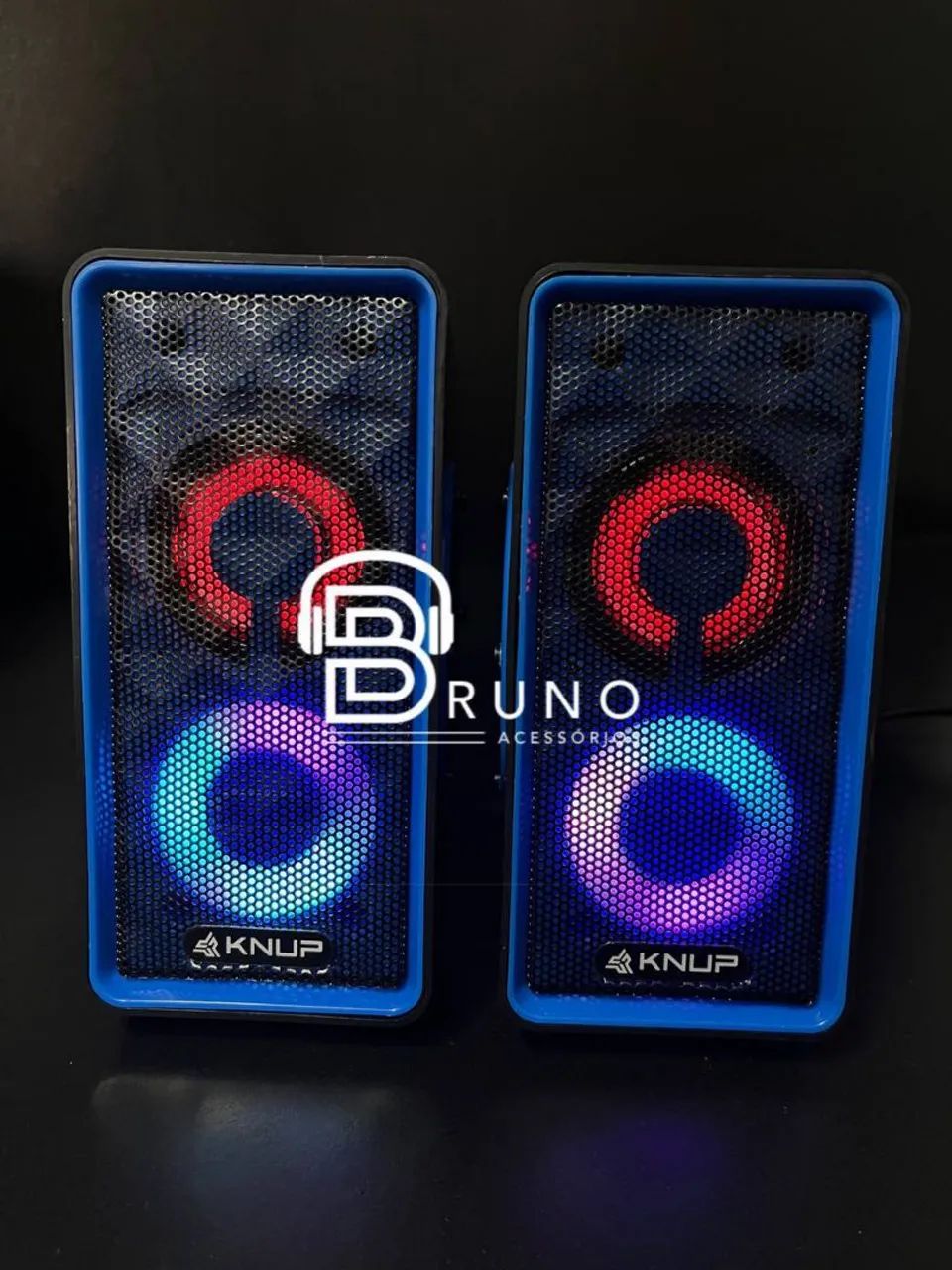 Caixa de Som para Computador com LED RGB - 2.1 Canais - Foto 3