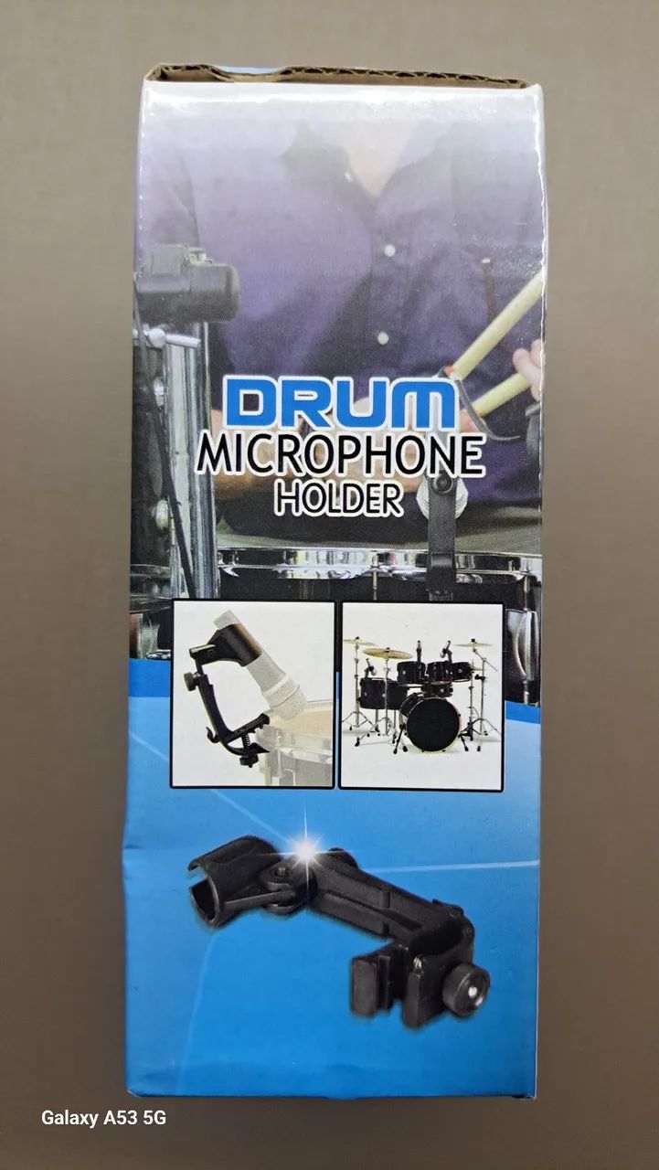 Kit 4 clamp microfones para bateria 